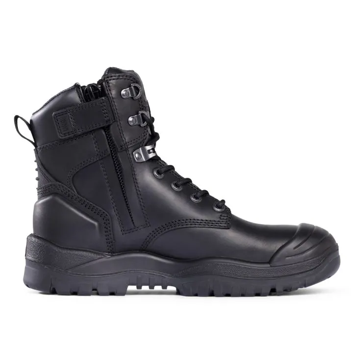 Mongrel 561020 High Zip Safety Boot Rubber Black