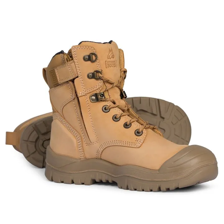 Mongrel 561050 High Zip Safety Boot Rubber Wheat