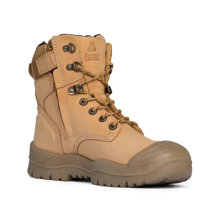 Mongrel 561050 High Zip Safety Boot Rubber Wheat