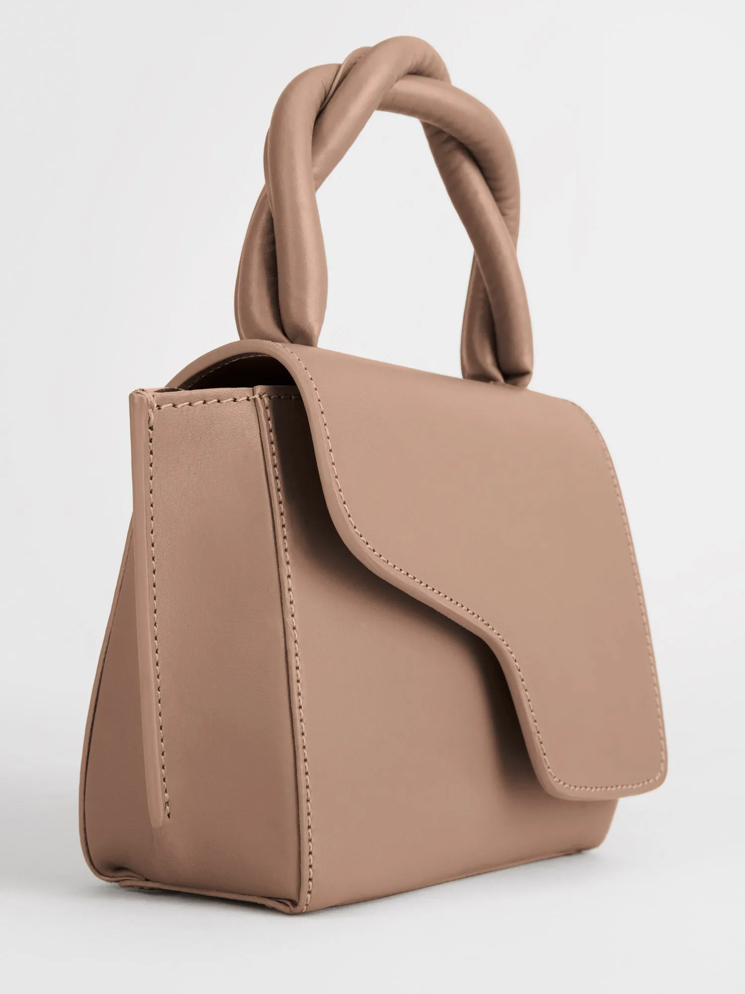 Montalbano Hazelnut Leather/Nappa Mini handbag