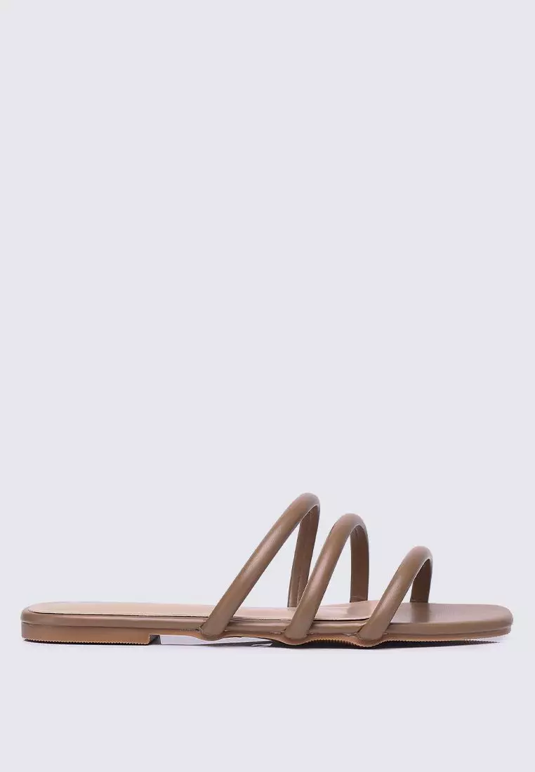 My Ballerine My Ballerine Nevaeh Comfy Sandals In Taupe