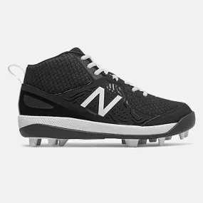 New Balance 3000v5 Youth Molded Cleats - Black/White (J3000BK5)