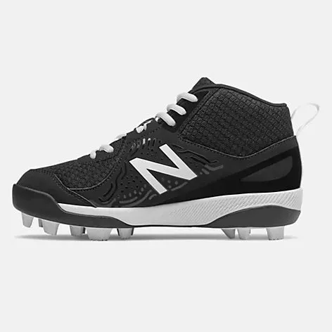 New Balance 3000v5 Youth Molded Cleats - Black/White (J3000BK5)