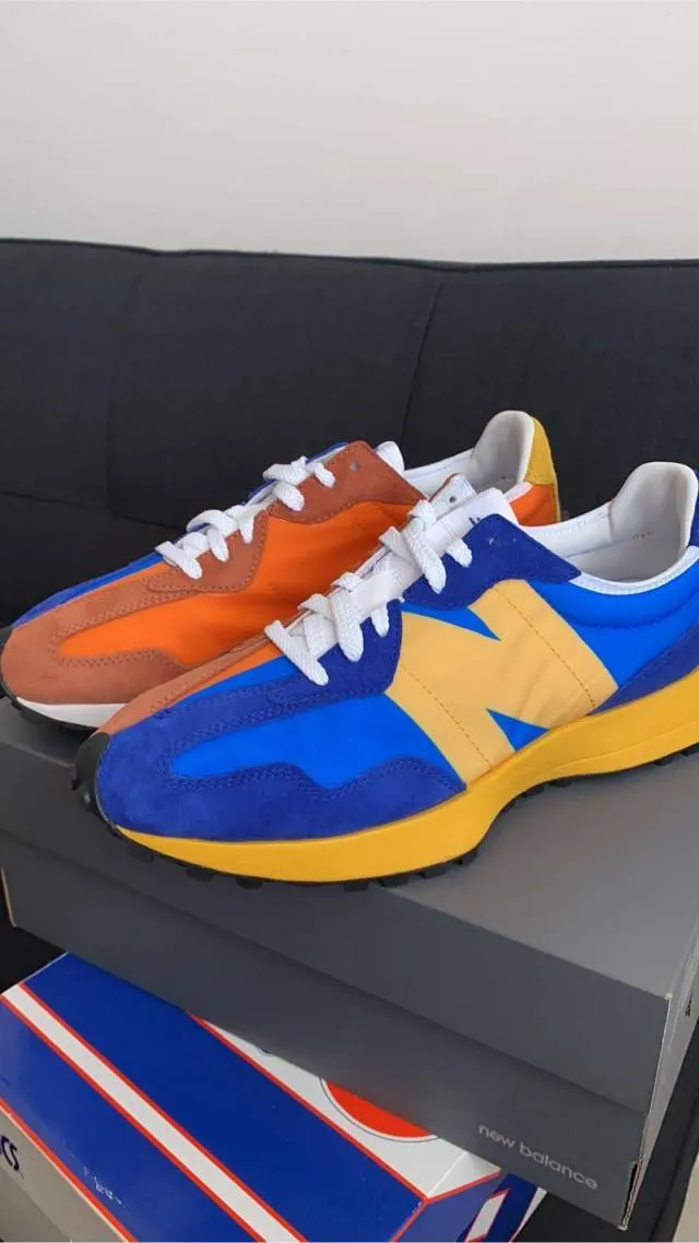 New balance 327 blue orange