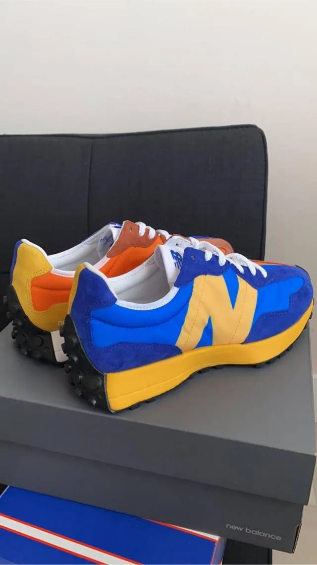 New balance 327 blue orange