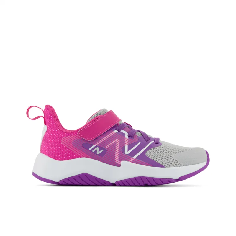 New Balance Youth Girls Rave Run V2 Bungee Lace with Top Strap - YTRAVGP2