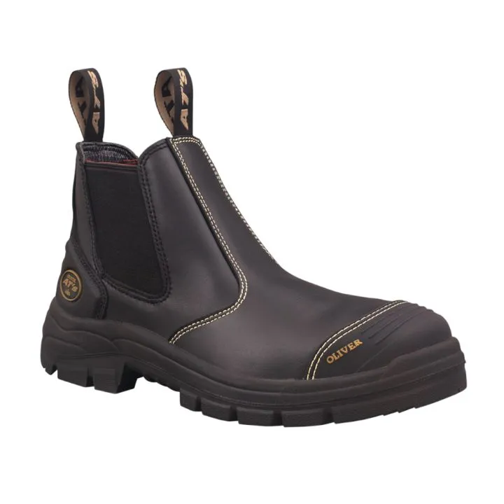 Oliver 55-320 Elastic Sided Safety Boot Black