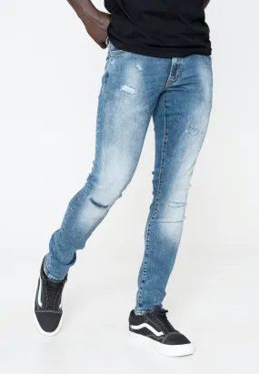 Only & Sons - Warp Skinny Medium Blue Denim - Jeans