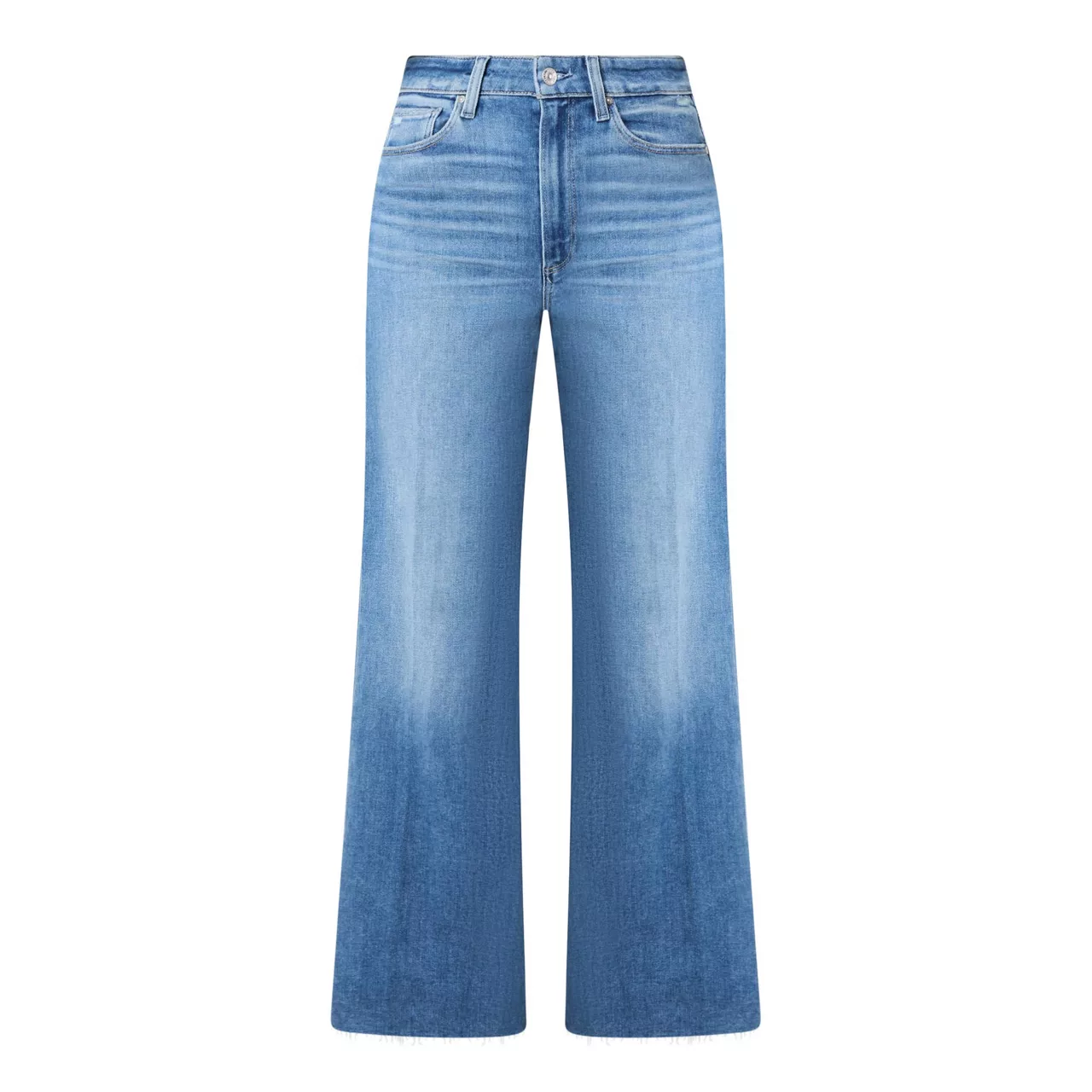 PAIGE Anessa Wide-Leg Jeans - Light Blue