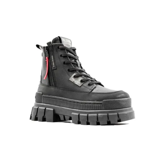 PALLADIUM Revolt Boot Zip Lth Black / Black