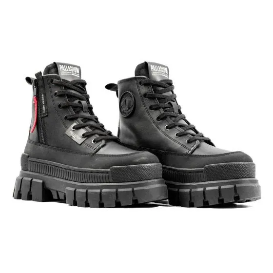 PALLADIUM Revolt Boot Zip Lth Black / Black