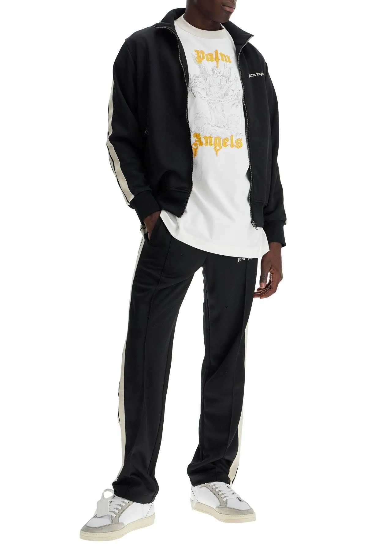 Palm Angels    Palm Angels Contrast Band Joggers With Track In