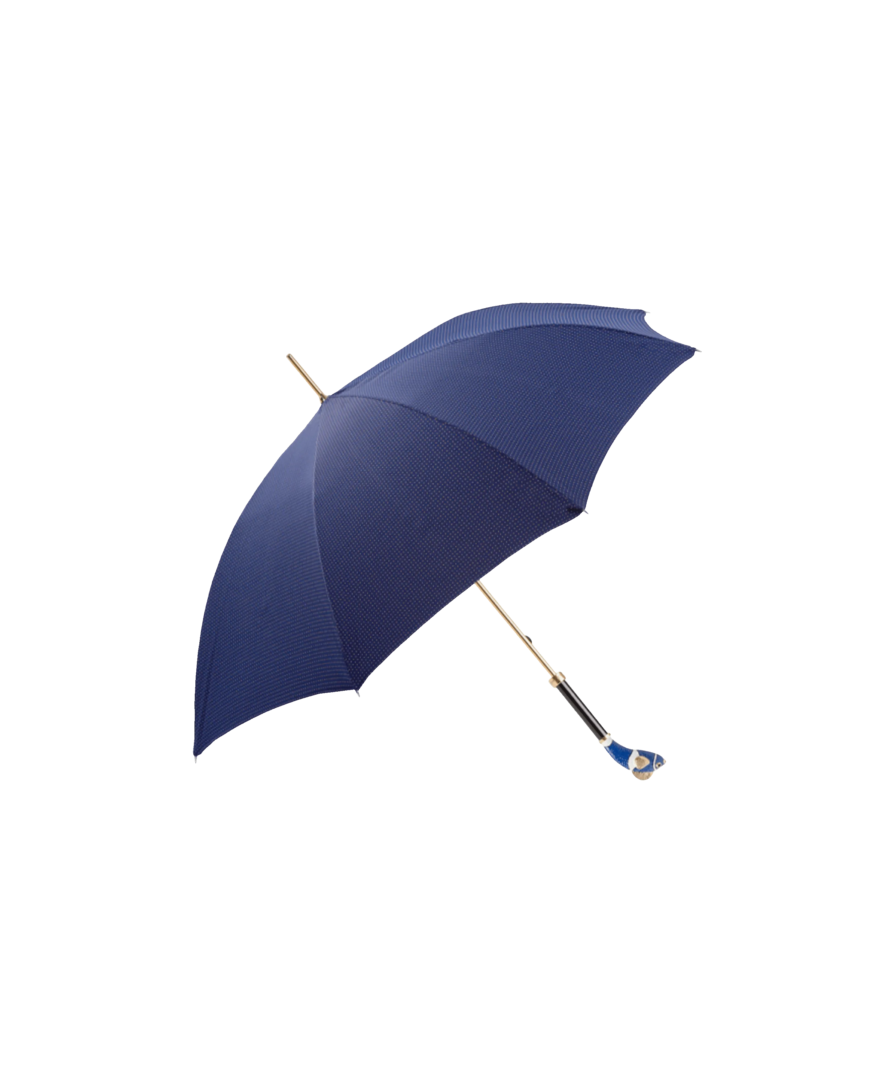 Passotti Ombrelli Navy, Gold Dots Umbrella With Blue Enameled "Nemo" Handle | He Spoke Style