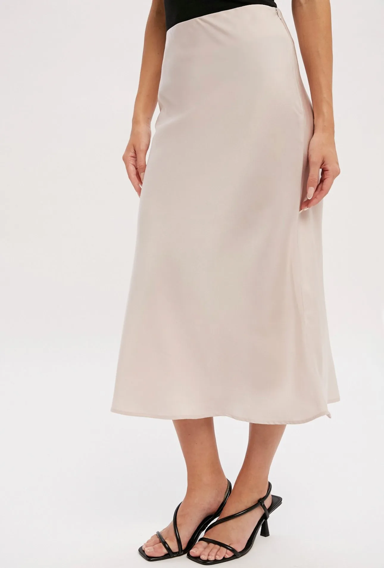 Pearl Satin Skirt