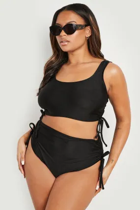 Plus Ruched Side Bikini