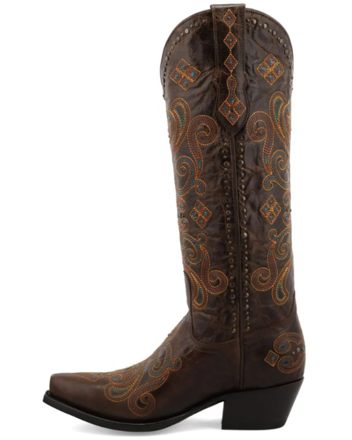 Product Name:  Black Star Women's Lockhart Embroidered Leather Western Boot - Snip Toe