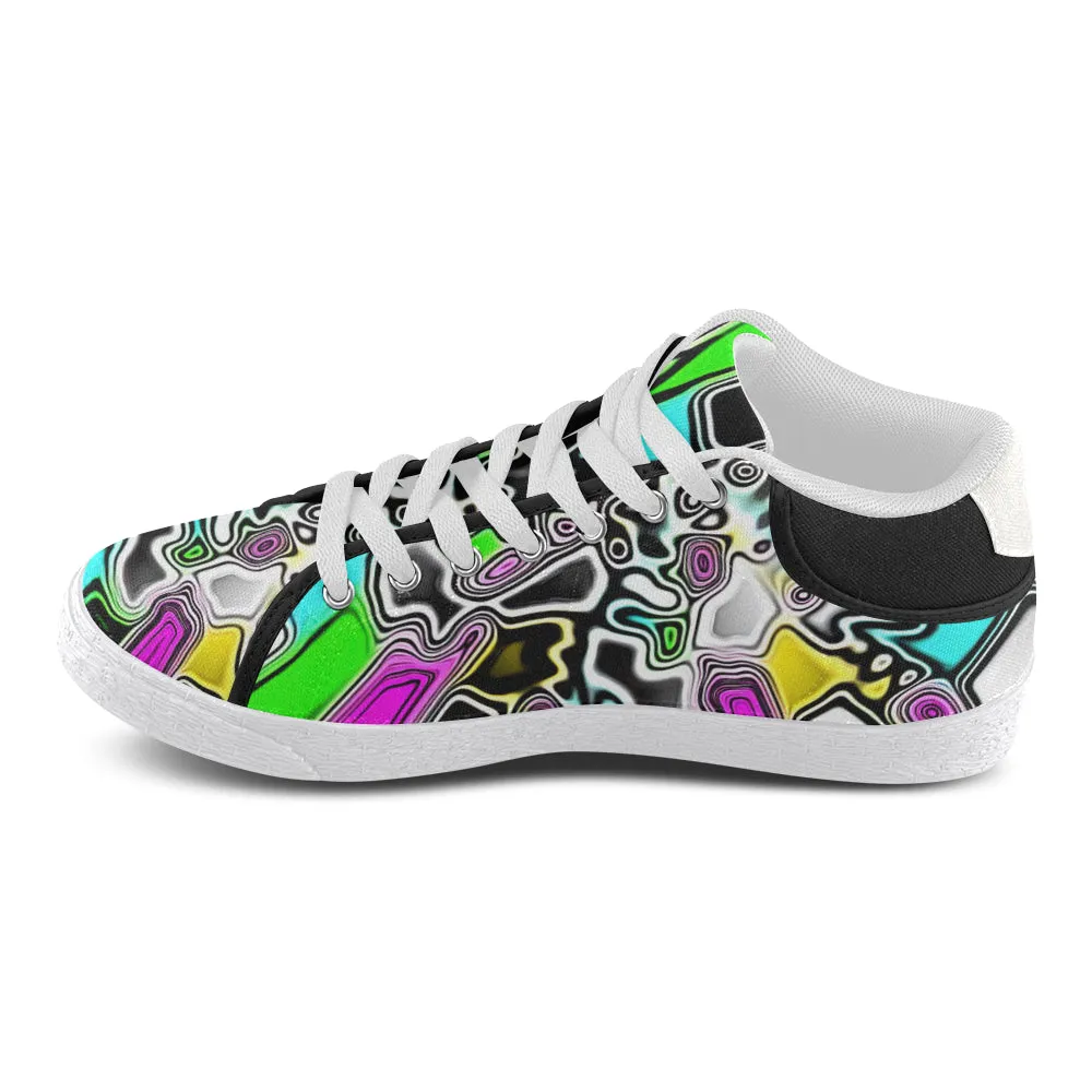 Psychedelic Paint Drop Men's Chukka Sneakers