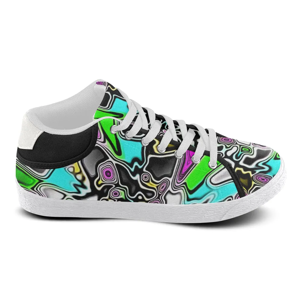 Psychedelic Paint Drop Men's Chukka Sneakers