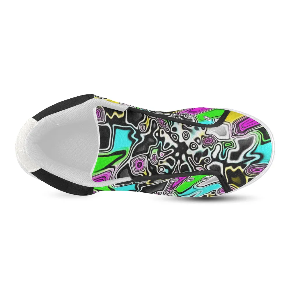 Psychedelic Paint Drop Men's Chukka Sneakers