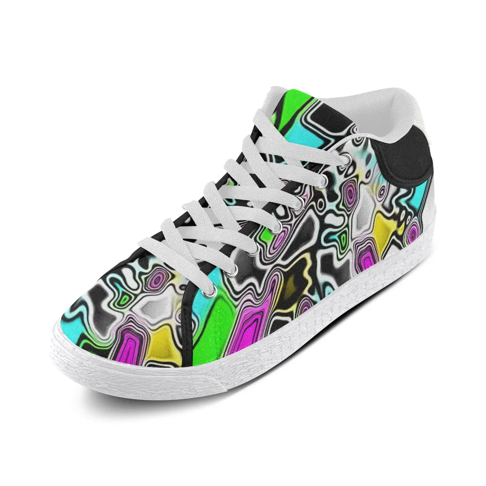 Psychedelic Paint Drop Men's Chukka Sneakers