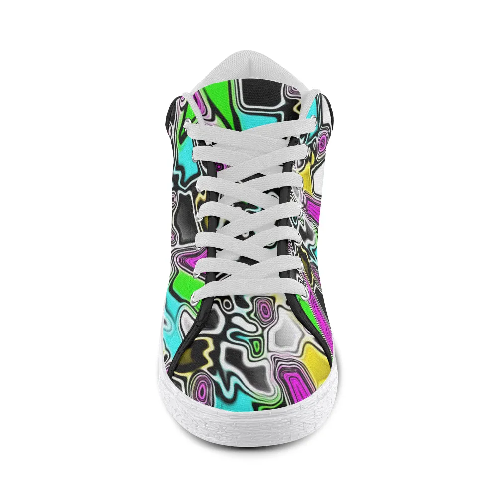 Psychedelic Paint Drop Men's Chukka Sneakers