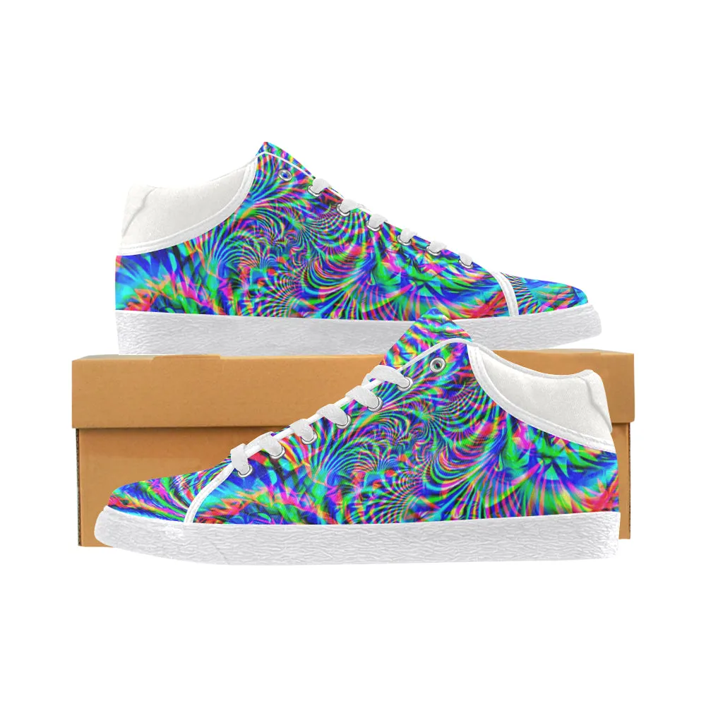 Psychedelic Tropical Rave Men's Chukka Sneakers