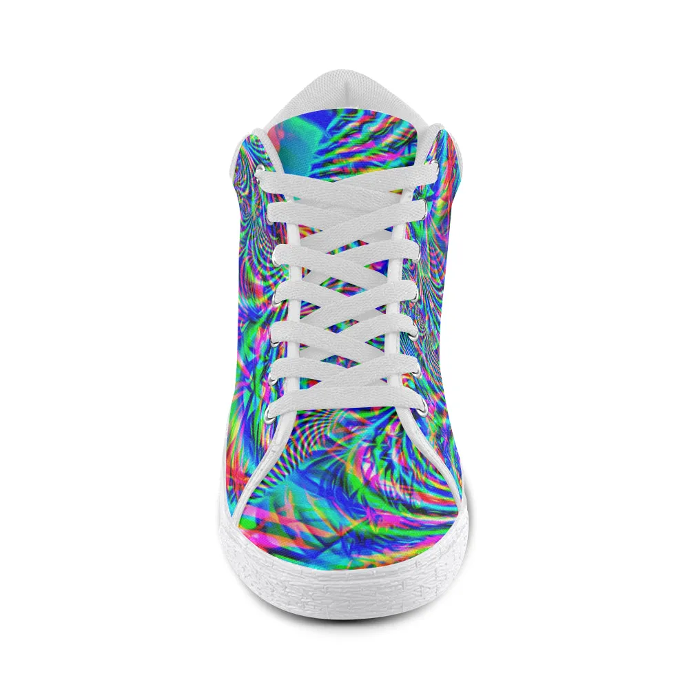 Psychedelic Tropical Rave Men's Chukka Sneakers