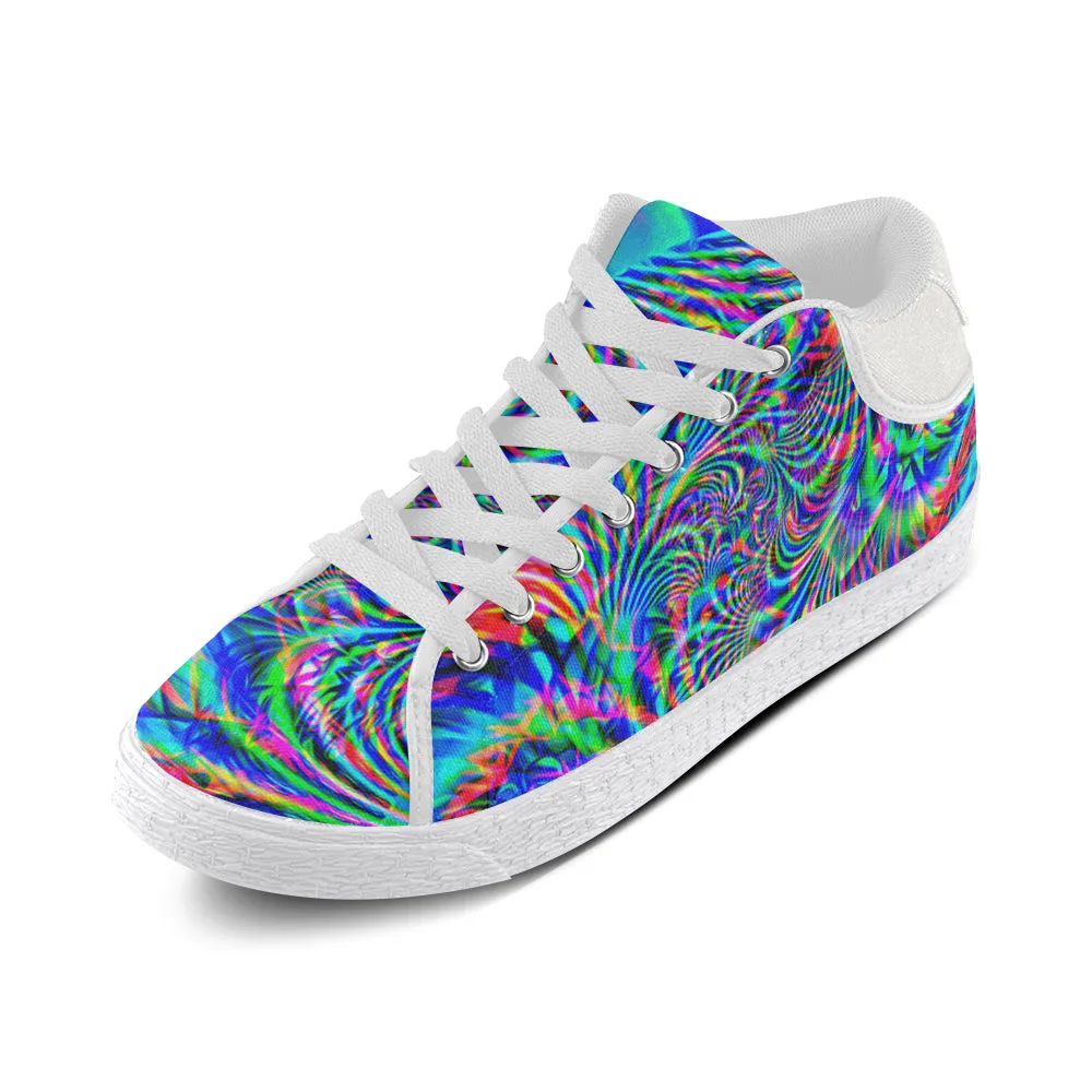 Psychedelic Tropical Rave Men's Chukka Sneakers