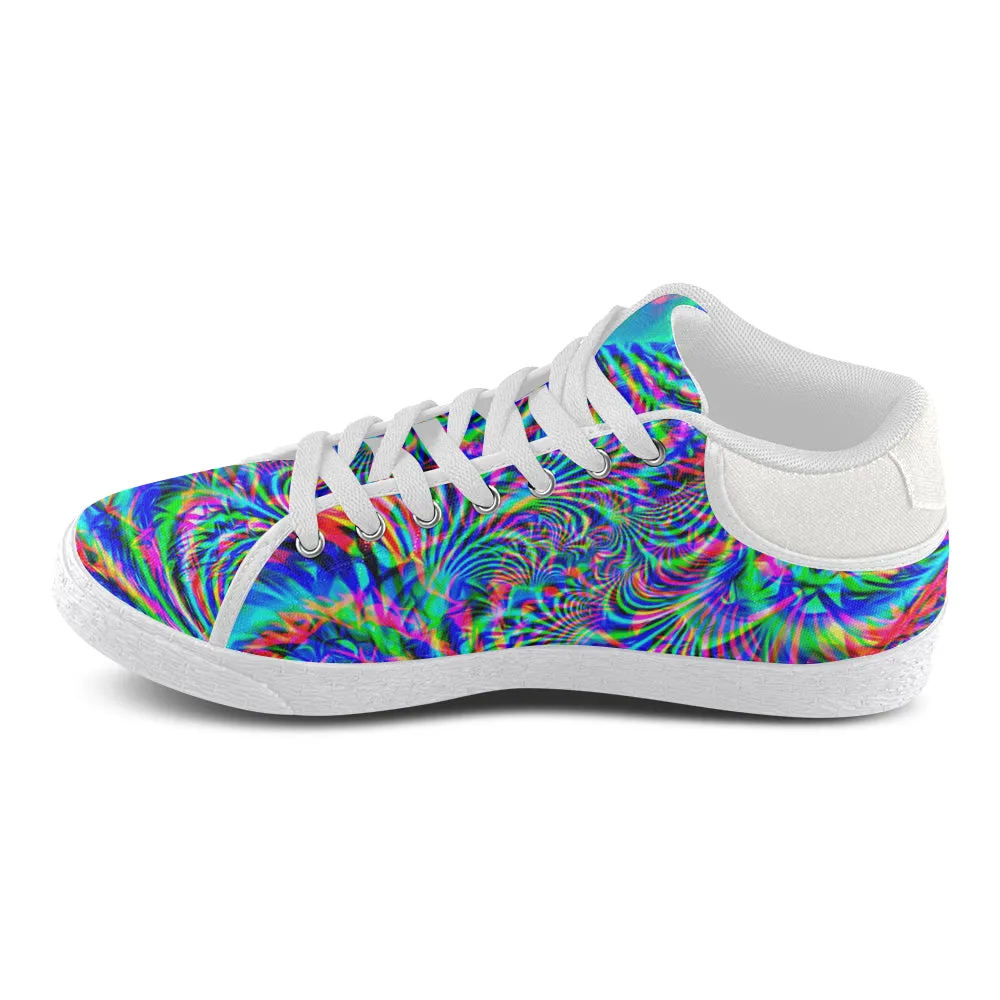 Psychedelic Tropical Rave Men's Chukka Sneakers