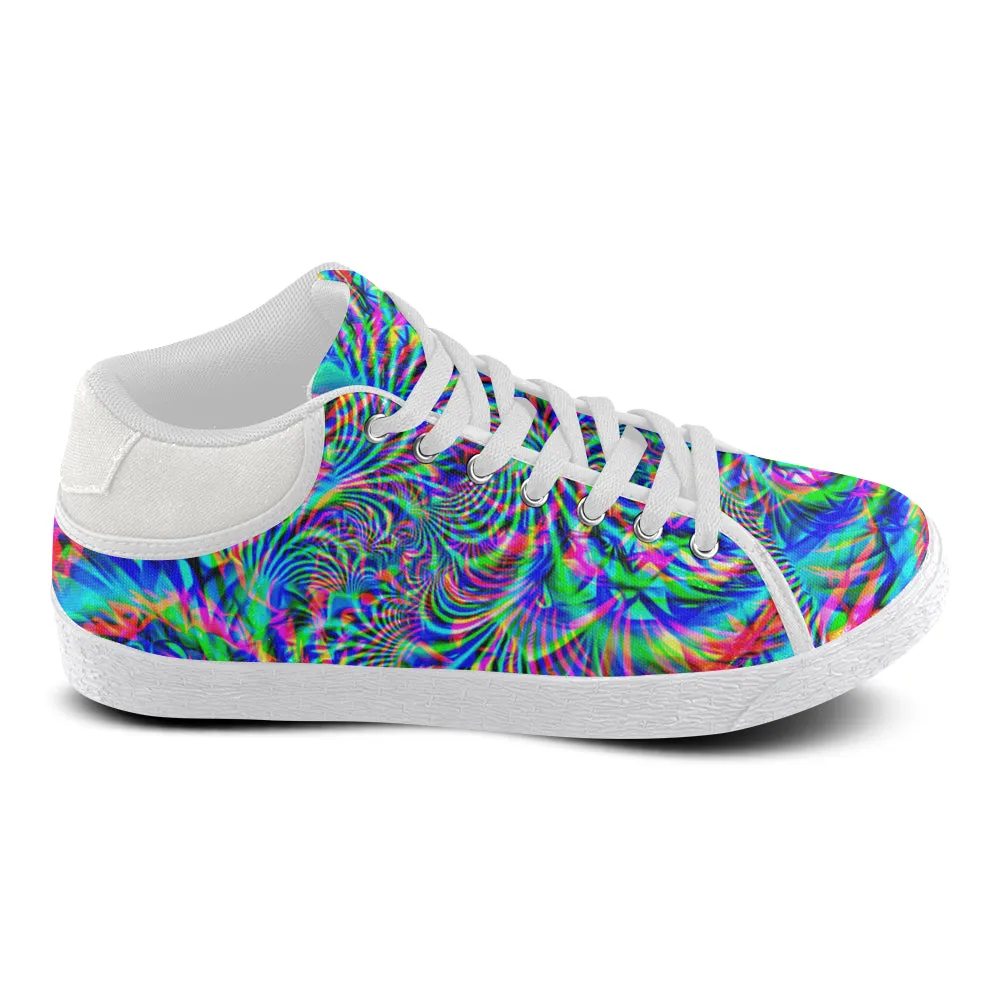 Psychedelic Tropical Rave Men's Chukka Sneakers