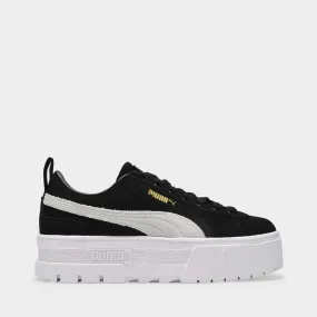 Puma  Mayze Sneakers in Black Suede Leather