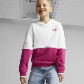 PUMA Power Colour Block Girls' Hoodie | Orchid Shadow | PUMA Kids | PUMA 