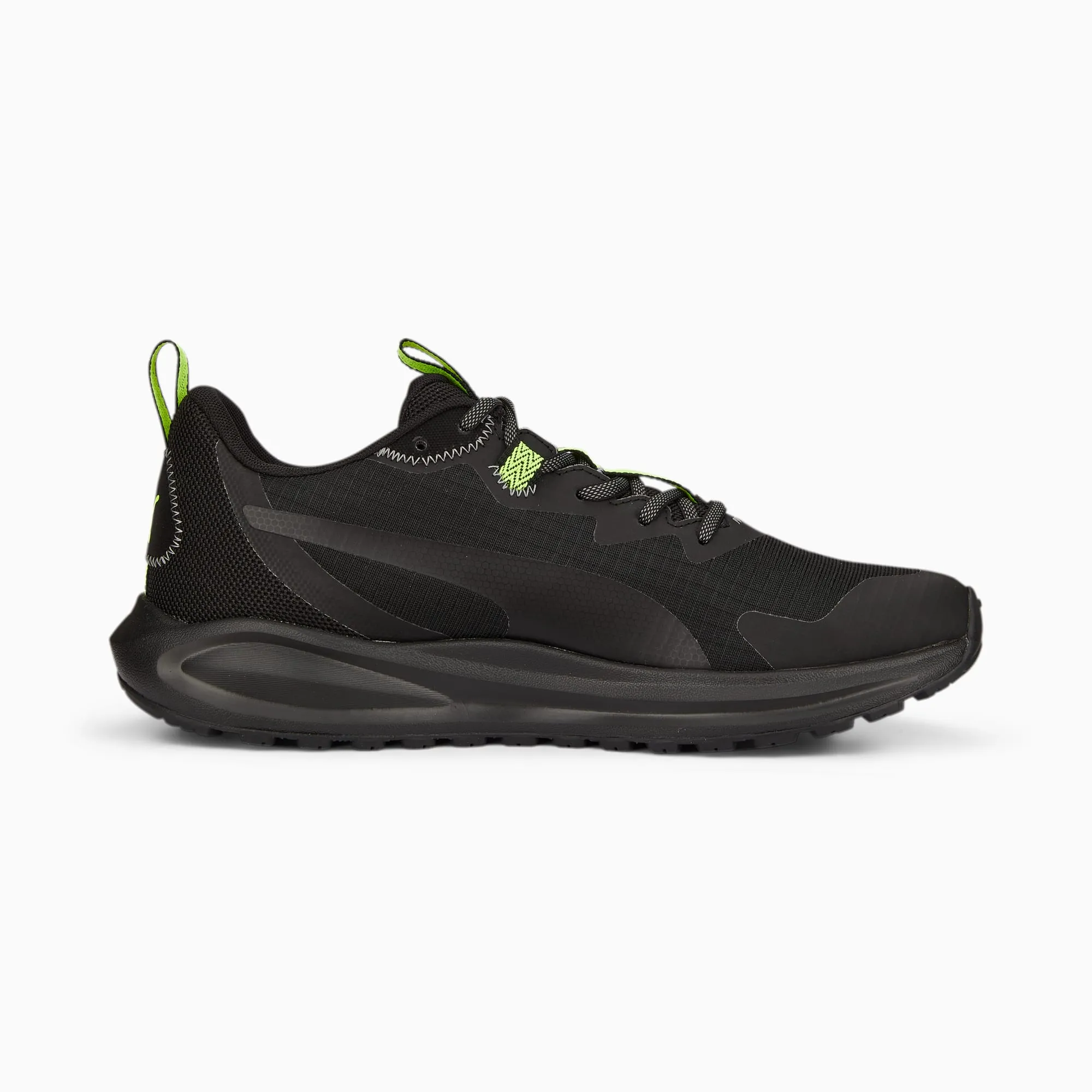 PUMA TWITCH RUNNER TRAIL - PUMA BLACK/LIME SQUEEZE