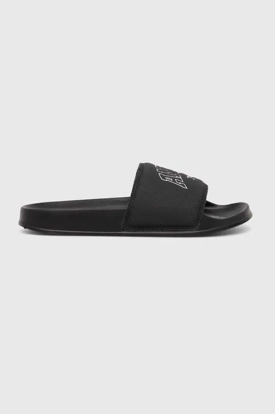 Reebok LTD leather sliders Classic Slide women's black color RMIC002C99LEA0011001