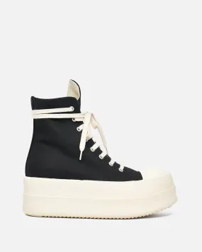 Rick Owens DRKSHDW Women's Mega Bumper Sneakers in Black/Milk