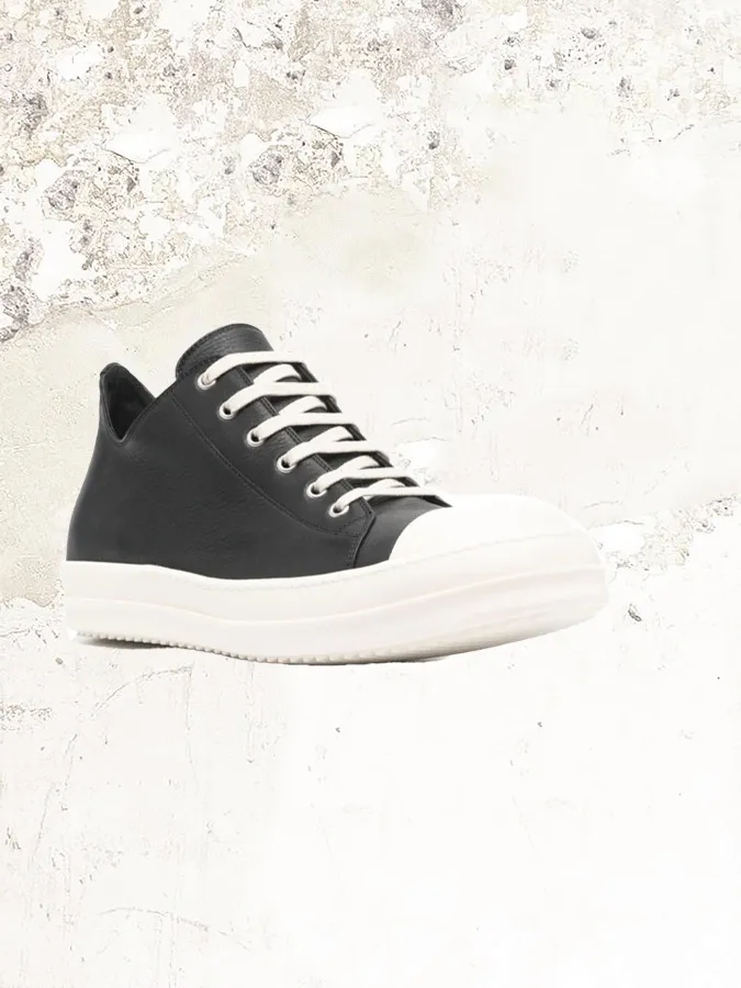 Rick Owens Low Round Toe Leather sneakers