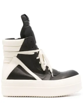 Rick Owens    Rick Owens Geobasket Leather Sneakers