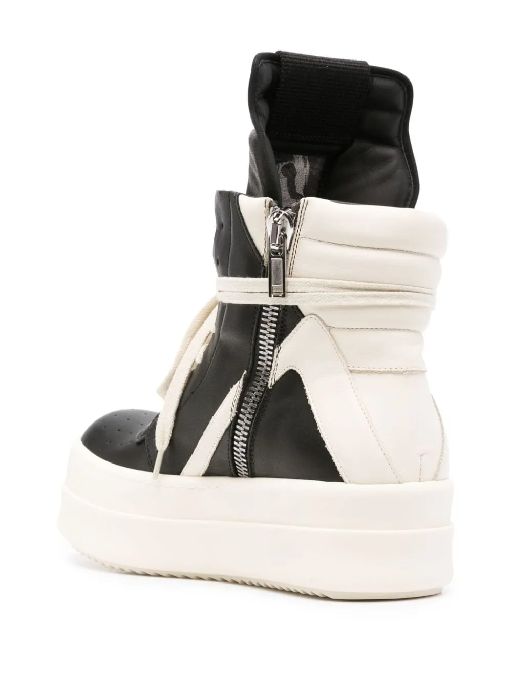 Rick Owens    Rick Owens Geobasket Leather Sneakers