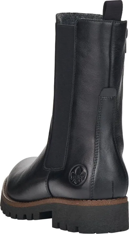 Rieker Tall Black Gore Boot W/ Inside Zip