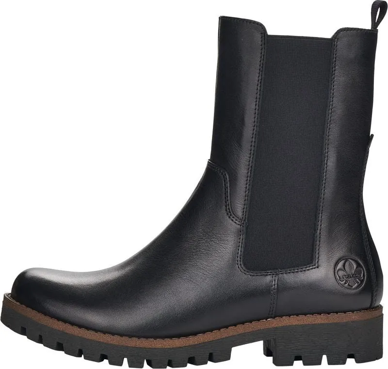 Rieker Tall Black Gore Boot W/ Inside Zip