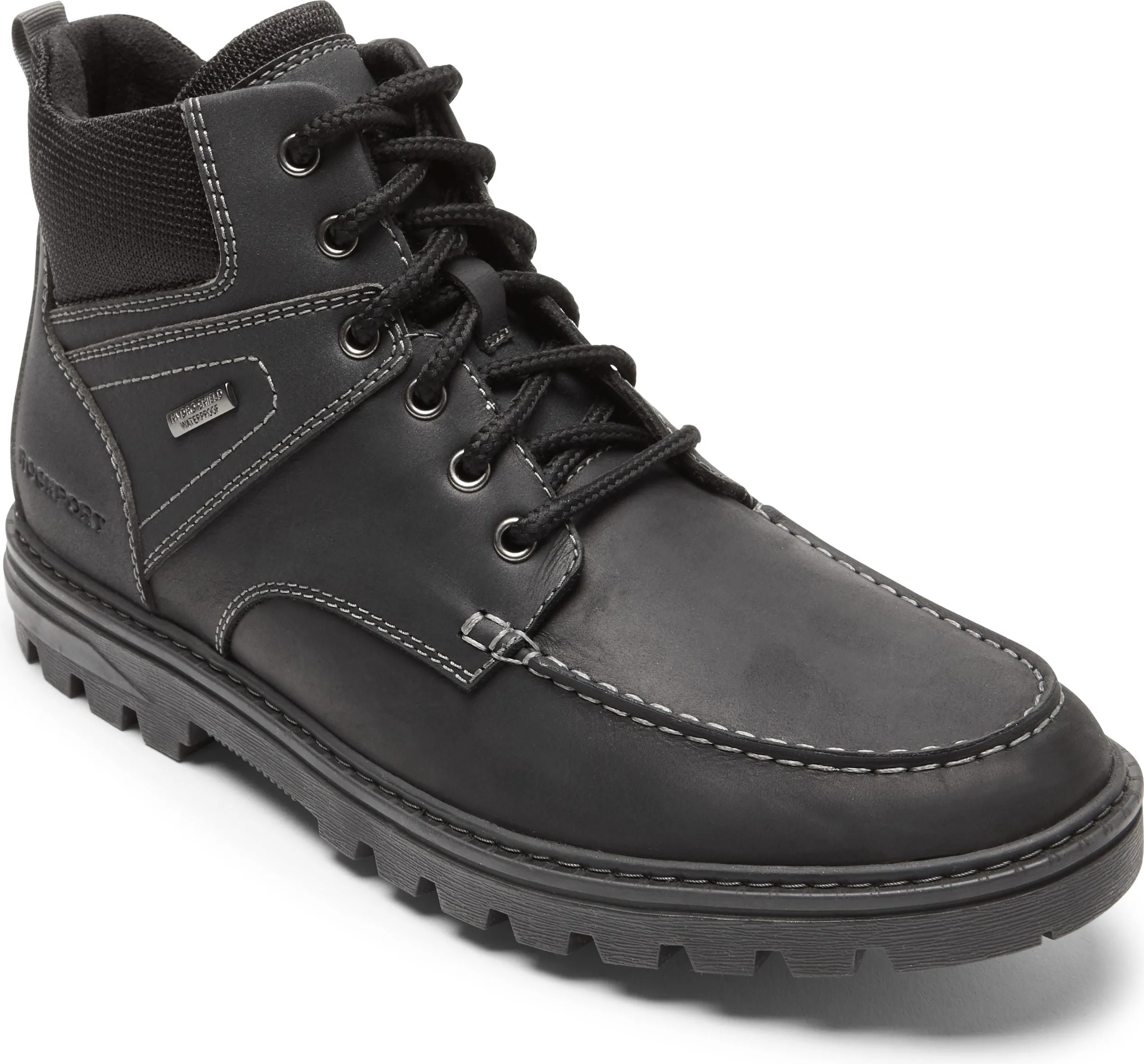 Rockport Weather Ready Moc Toe Boot Black