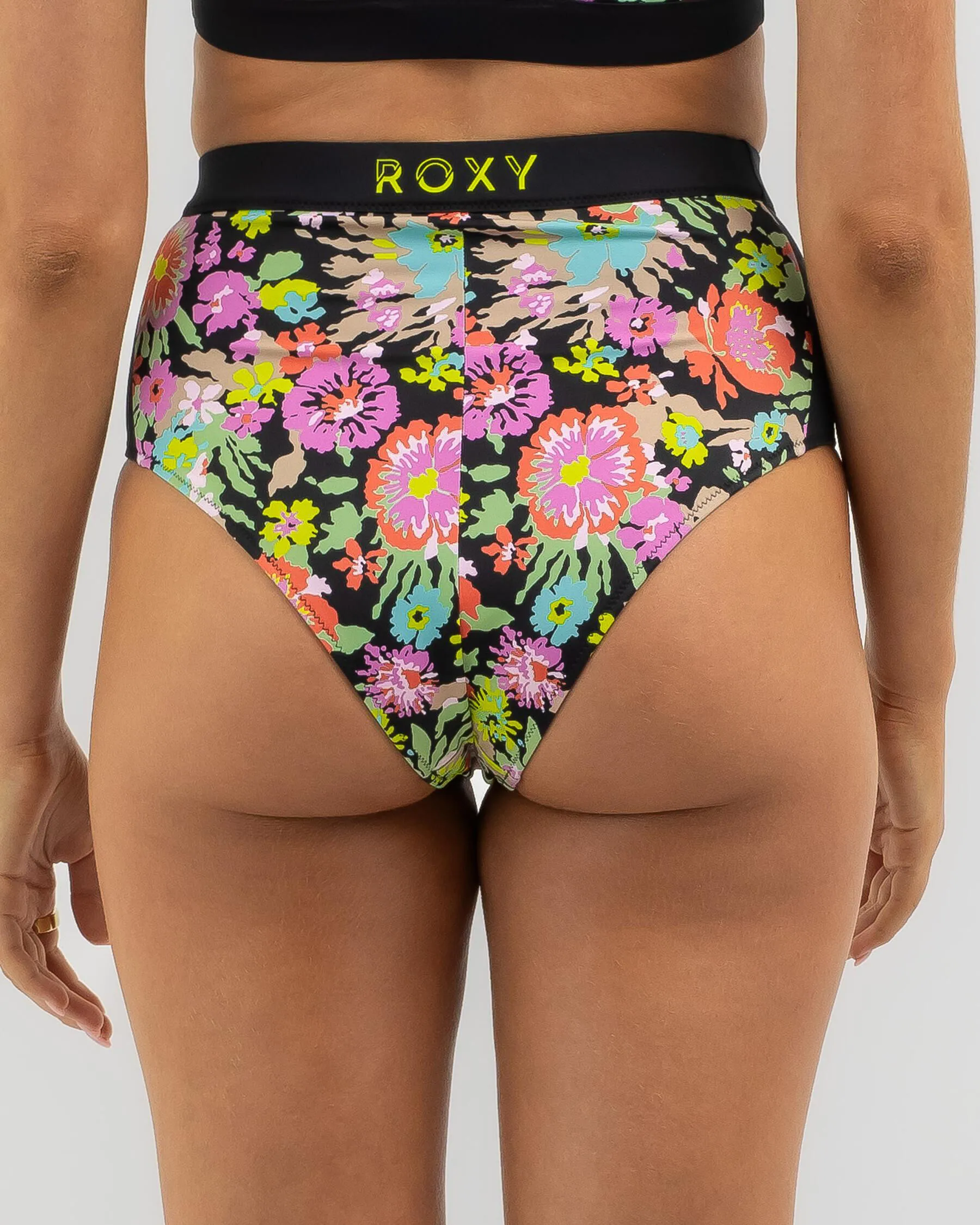 Roxy Active High Waisted Bikini Bottom