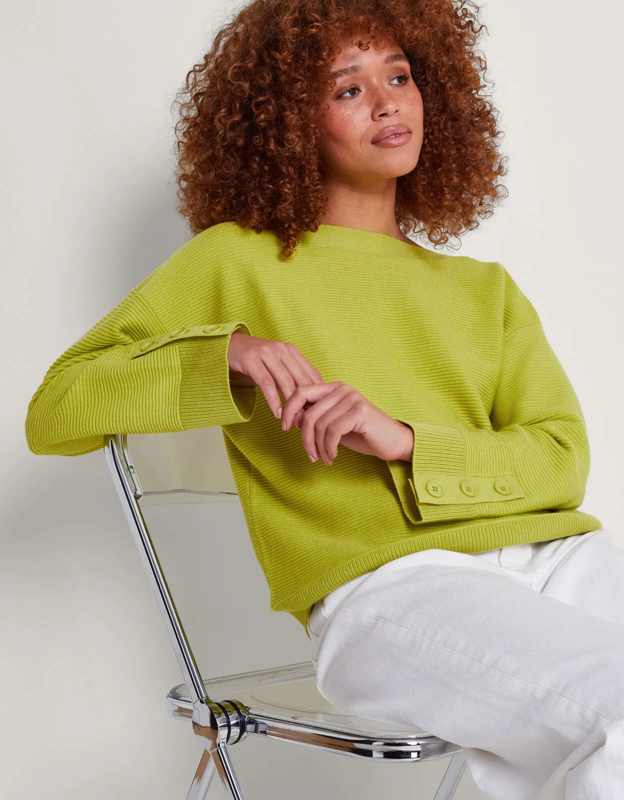 Rue Rib Jumper Green