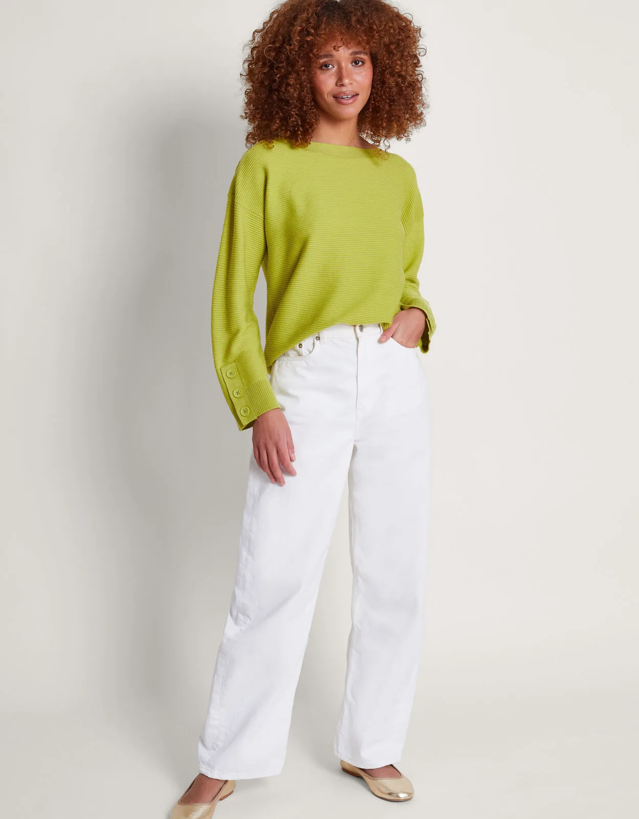 Rue Rib Jumper Green