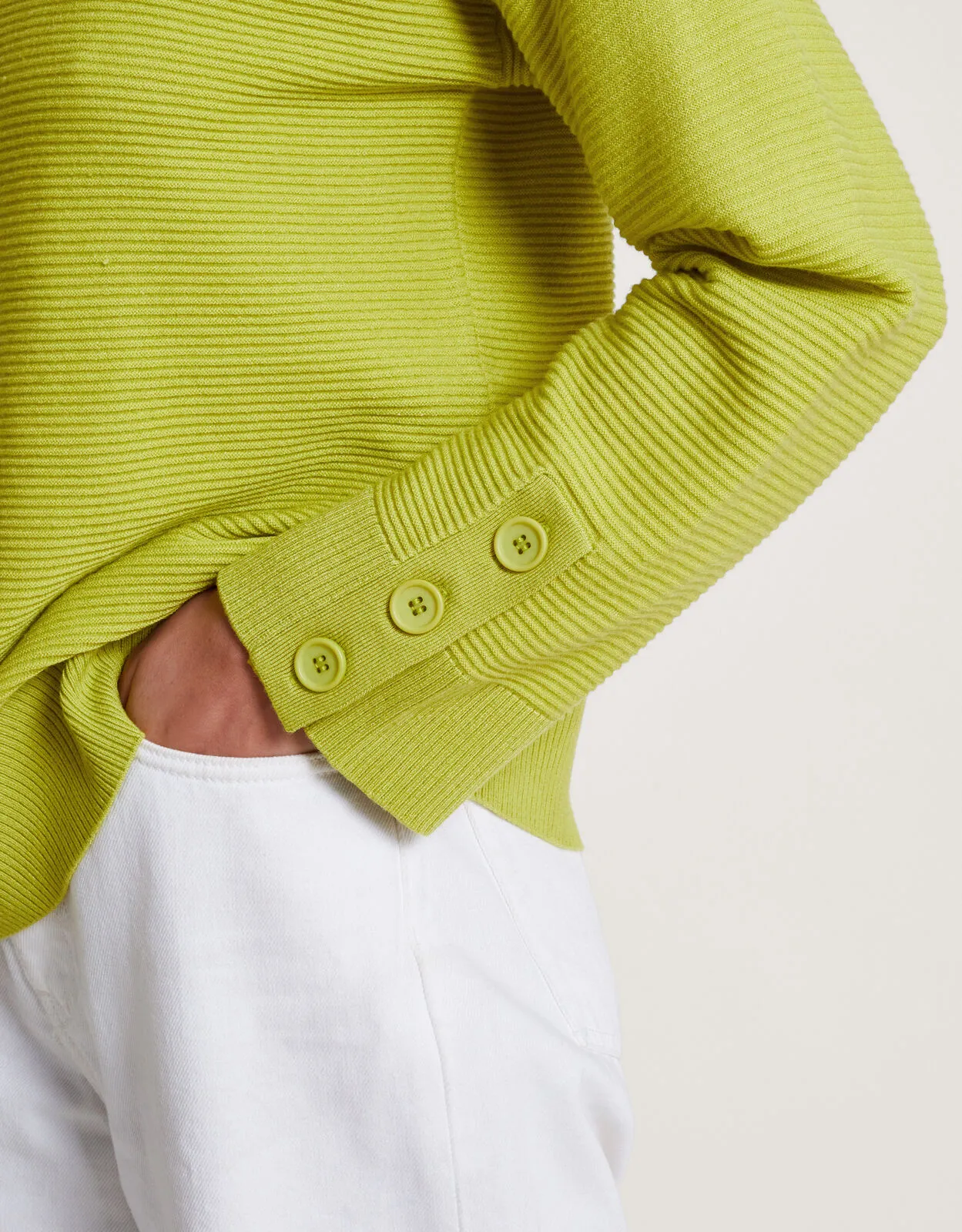 Rue Rib Jumper Green