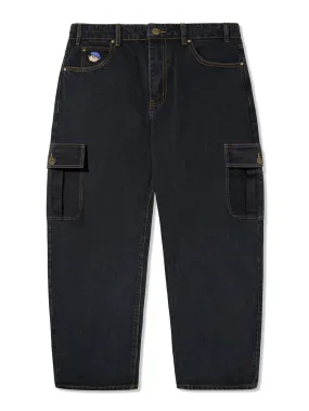 Santosuosso Cargo Washed Black Jeans