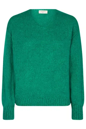 Selma Pullover | Pepper Green | Strik fra Freequent