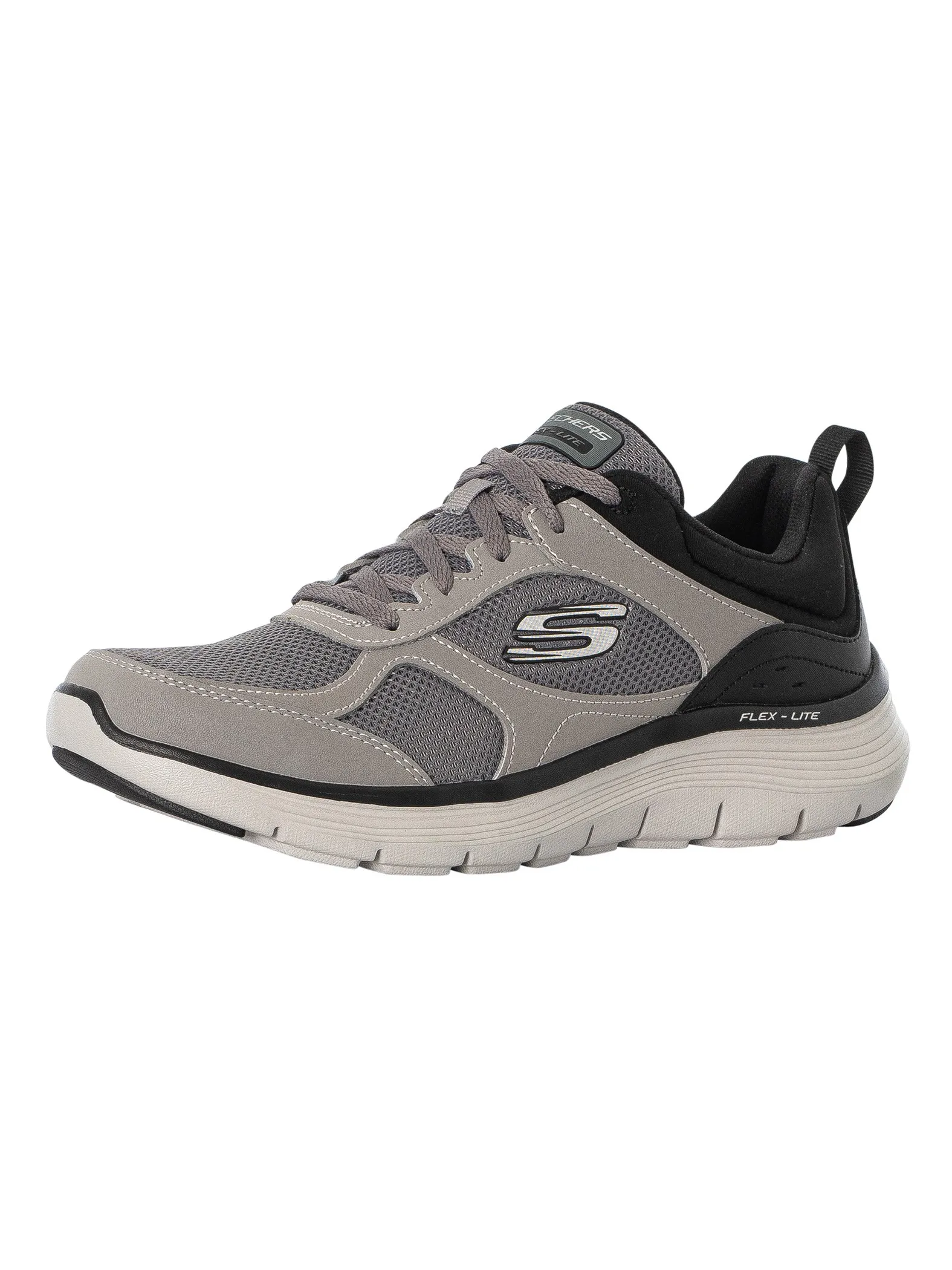 Skechers Flex Advantage Trainers - Charcoal/Black