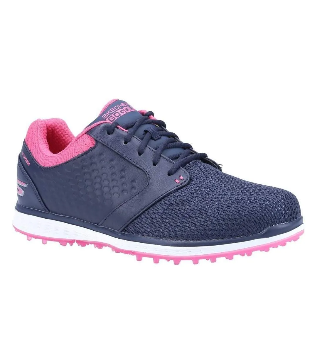 Skechers Womens/Ladies Elite 3 Grand Leather Sneakers (Navy/Pink) - UTFS7841