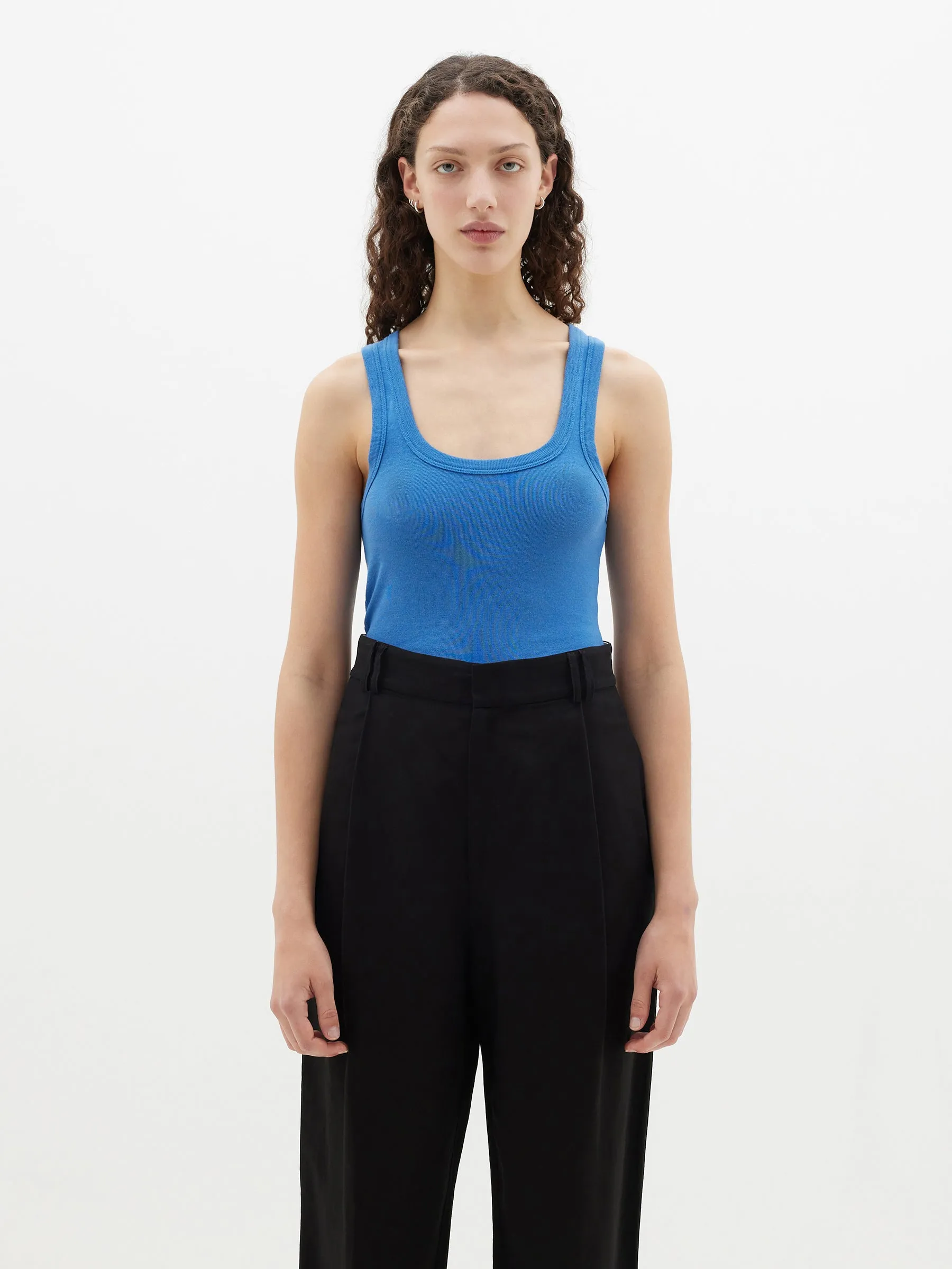 slim superfine rib tank II